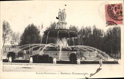 CPA Aix en Provence Fontaine Monumentale 