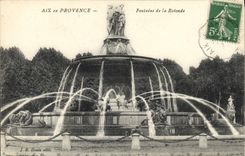 CPA Aix en Provence Fontaine de la Rotonde 