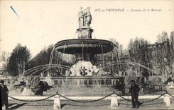 CPA Aix en Provence Fontaine de la Rotonde 