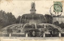 CPA Aix en Provence Fontaine Monumentale 