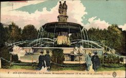 CPA Aix en Provence La Fontaine monumentale 