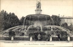 CPA Aix en Provence Fontaine Monumentale 