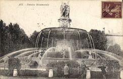 CPA Aix Fontaine Monumentale 