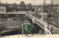 CPA Le Havre Le Bourse et le Bassin du Commerce 