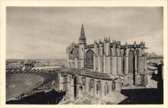 CPA Cite de Carcassonne L'Eglise e et le Theatre Saint Nazaire et le Theatre 