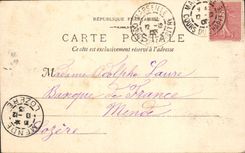 CPA Marseille La sortie du Vieux Port 