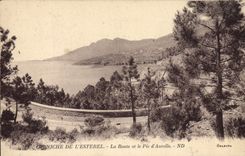 CPA Corniche de L'Esterel La Route et le Pic d'Aurelle 