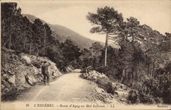 CPA L'Esterel Route d'Agay au Mal Infernet 