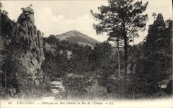 CPA L'Esterel Obelisque du Mal Infernet et Roc de l'Evique 