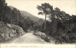 CPA L'Esterel Route d'Agay au Mal Infernet 