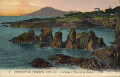 CPA Corniche de L'Esterel pres d'Agay Calanque et Phare de la Beaumette 