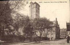 CPA Dijon Square des Ducs et Tour de l'Hotel de Ville 
