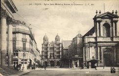 CPA Dijon Eglise Saint Michel et Bourse du Coramerse L V 