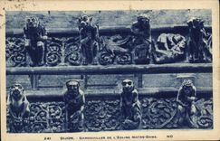 CPA Dijon Gargouilles de LEglise Notre Dame 