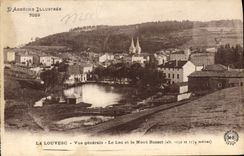 CPA La Louvesc Ardeche Vue generale Le Lac et le Mont Besset 