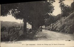 CPA L'Ardeche Illustree La Louvesc Entree du Village par la Route d'Annonay 