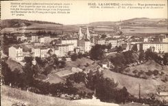 CPA La Louvesc Ardeche Vue panoramique d'Annonay et de Dunieres 