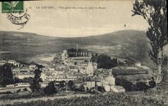 CPA La Louvesc Vue generale prise au pied du Besset 