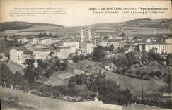 CPA La Louvesc Ardeche Vue panoramique d'Annonay et de Dunieres 