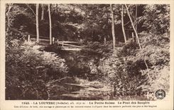 CPA La Louvesc Ardeche La Petite Suisse Le Pont des Soupirs 