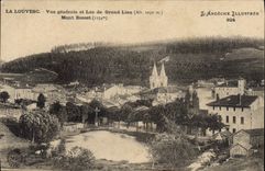 CPA La Louvesc Vue generale et Lac de Grand Lieu Mont Besset 