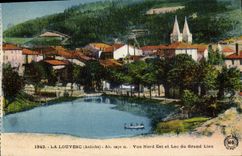 CPA La Louvesc Ardeche Vue Nord Est et Lac du Grand Lieu 