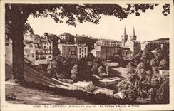 CPA La Louvesc Ardeche La Vallee d'Ay et la Ville 