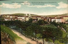 CPA La Louvesc Ardeche Boulevard des Elegants et Vue generale Cure d'air tres agreable 