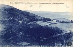 CPA La Louvesc Ardeche vue Panoramique prise de Rochelipe 