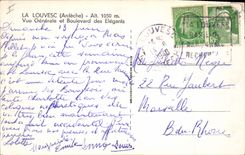 CPA La Louvesc Ardeche vue generale et Boulevard des Elegants 