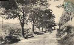 CPA La Louvesc Ardeche Route de Satillieu 