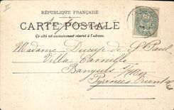 CPA La Louvesc Allee de la Fontaine 