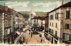 CPA La Louvesc Ardeche La Place 
