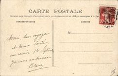 CPA La Louvesc Allee de la Fontaine Mendiant Femme