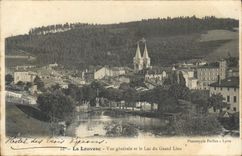CPA La Louvesc vue generale et le Lac du Grand Lieu 