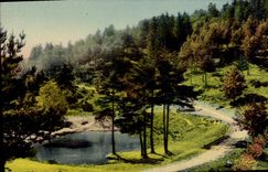CPA La Louvesc Ardeche Etang du Val d'Or 