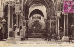 CPA La Louvesc Ardeche L'Interieur de la Basilique St Regis 