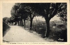 CPA La Louvesc Ardeche Le Boulevard des Elegants Route de Lamastre et Saint Felicien 