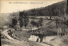 CPA La Louvesc Ardeche L'Etang du Val d'Or 
