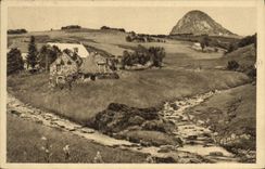 CPA Gerbier des Joncs (Ardeche) alt 1551 m La Loire et son premier confluent l'Aigueneire (Riviere N