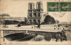 CPA Paris Notre Dame et le Pont