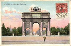 CPA Paris L'Arc des Tuileries