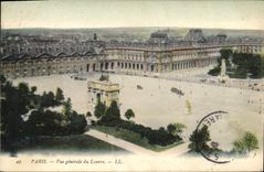CPA Paris Vue generale du Louvre