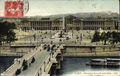 CPA Paris Place de la Concorde et la Seine