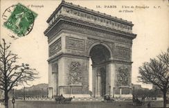 CPA Paris L'Arc de Triomphe de l'Etoile