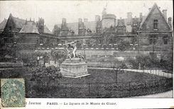 CPA Paris Petit Journal Le Square et le Musee de Cluny