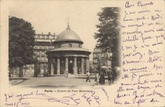 CPA Paris Entree du Parc Monceaux