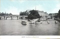 CPA Paris La Seine au Pont Neuf