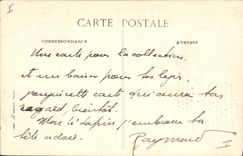 CPA Paris Obellisque Place de la Concorde Tour Eiffel Cheval