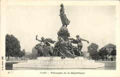 CPA Paris Triomphe de la Republique